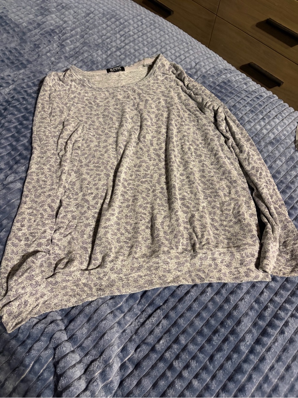 Buffalo David Bitton Heather grey Scoop Neck Sweatshirt